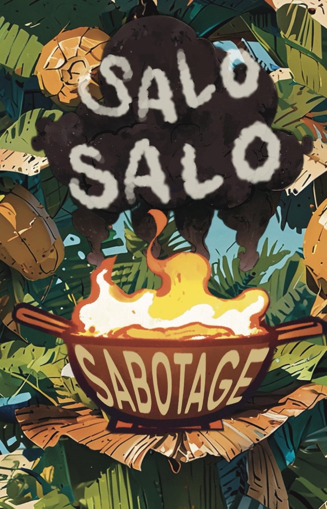 Early box concept — jungle and sabotage-pot direction